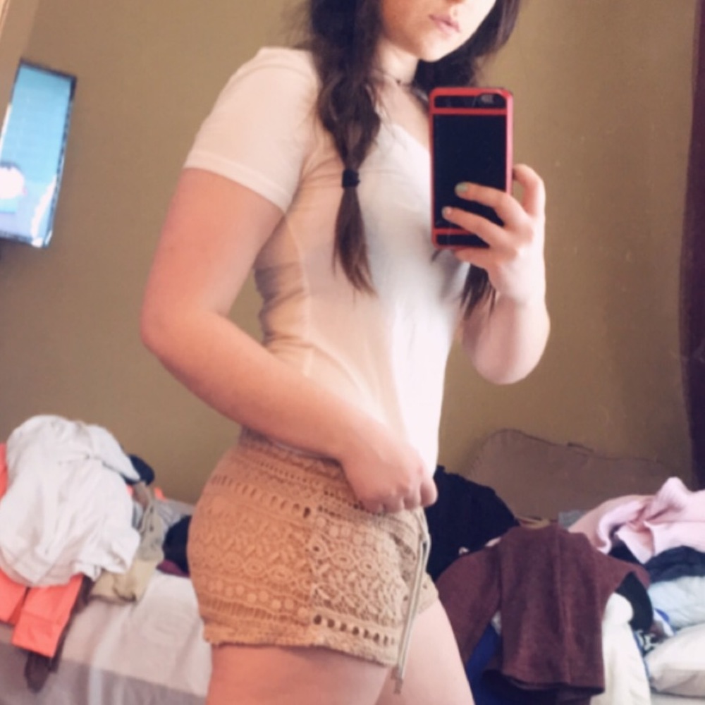 Tan Boho Shorts